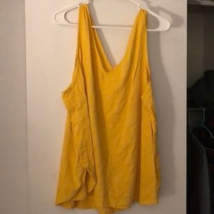 Yellow top with v neck